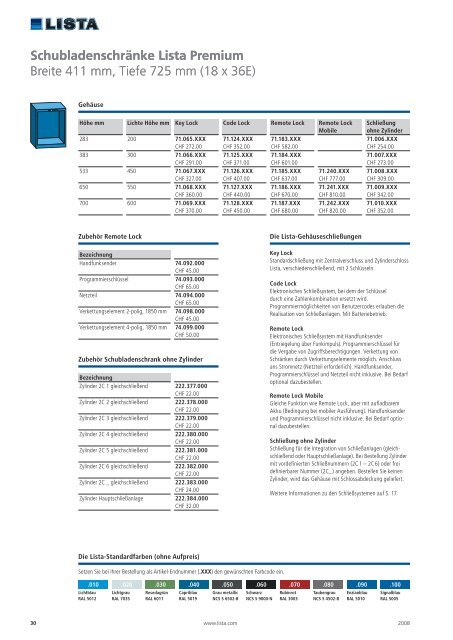 Einteilungsmaterial Lista Premium - AG fÃƒÂ¼r Schule & Raum