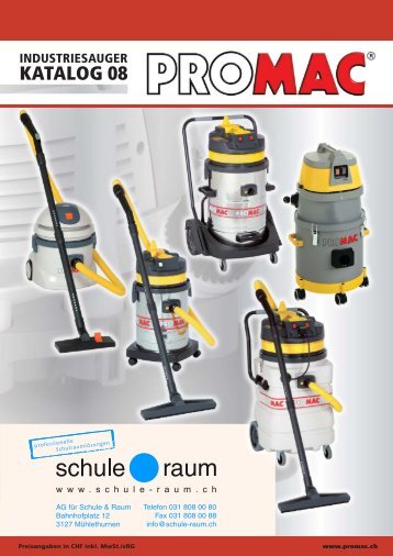 Industriesauger / Staubabsaugung PRO MAC - AG fÃƒÂ¼r Schule & Raum