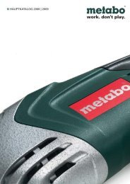 und stationÃƒÂ¤re Maschinen METABO - AG fÃƒÂ¼r Schule & Raum