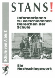 Bereichen der Schule - schule online - stans!