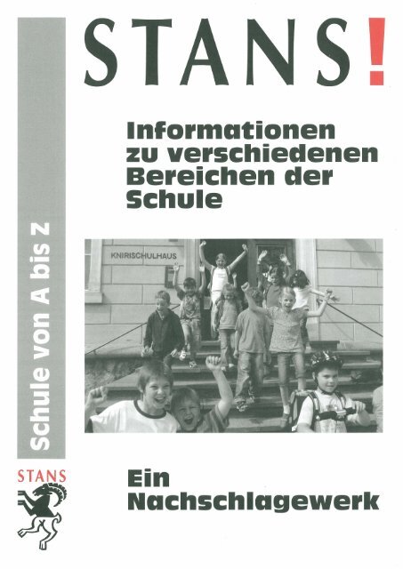 Bereichen der Schule - schule online - stans!