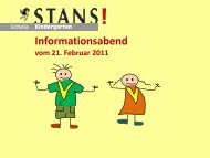 Informationsunterlagen zum Infoabend Zweijahres-Kindergarten