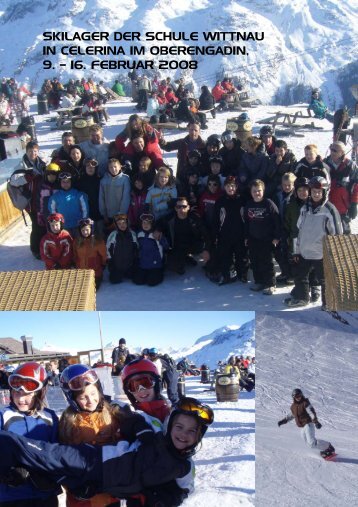 Impressionen vom Skilager der Schule Wittnau in Celerina