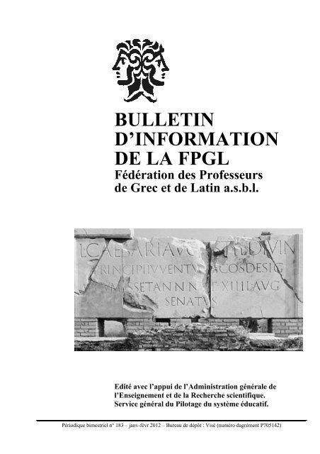BULLETIN D'INFORMATION DE LA FPGL - Schule.at
