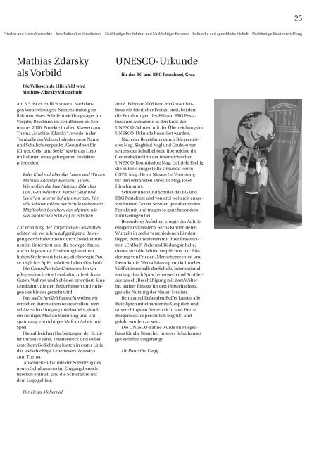 HEFT 16: Juni 2006 THEMA: Nachhaltigkeit bedeutet ... HEFT 16 ...