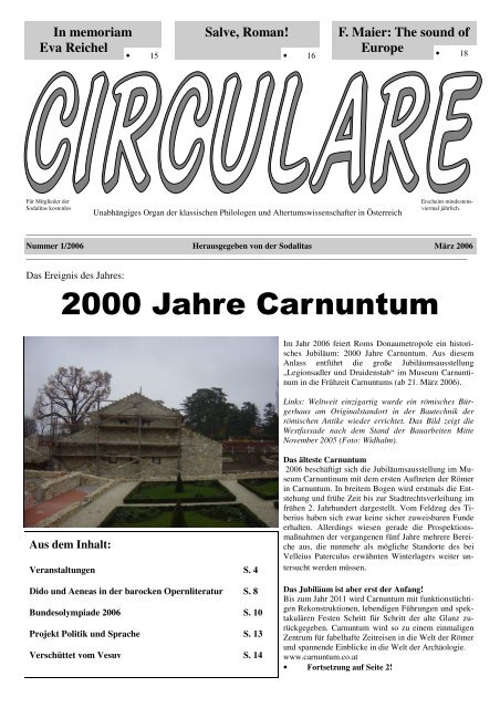 2000 Jahre Carnuntum - Schule.at