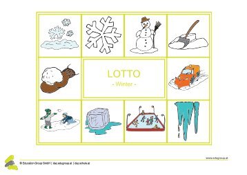 Lotto - Wort & Bild: Winter - Schule.at
