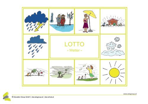 Lotto - Wort & Bild: Wetter - Schule.at