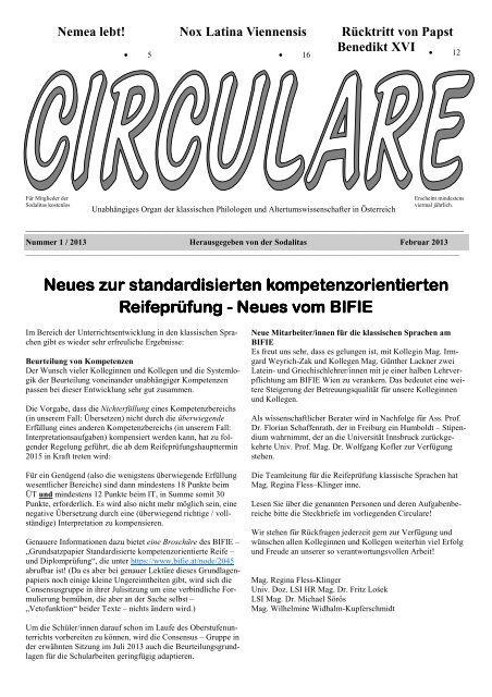 Circulare 1/2013 (PDF; 3 MB) - Schule.at