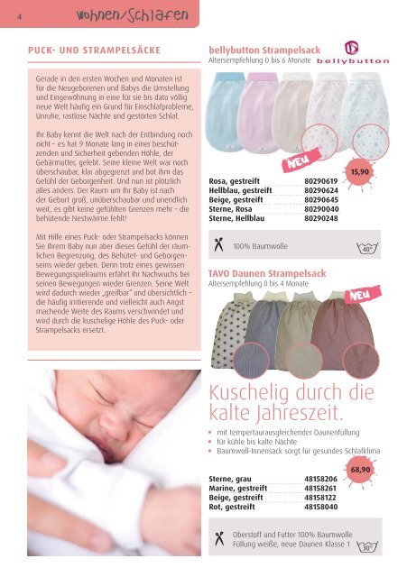 Katalog Babyzeiten | Wohnen und Schlafen