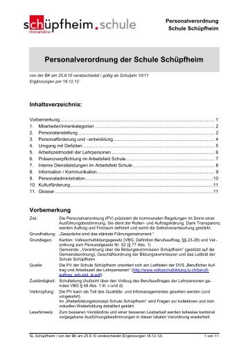 Personalverordnung - Schule SchÃƒÂ¼pfheim >Home - Gemeinde ...