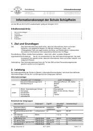 Informationskonzept - Schule SchÃƒÂ¼pfheim >Home