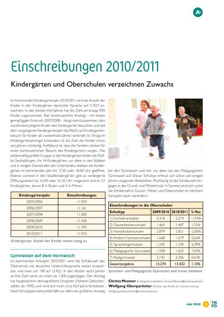 Neu ordnen - Kindergarten und Schule in Südtirol