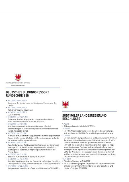 PDF Download - Kindergarten und Schule in Südtirol