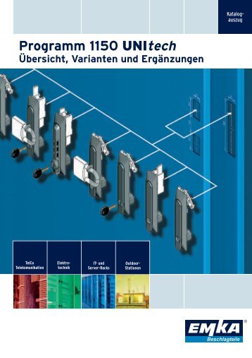 Schwenkgriff-Programm 1150 Unitech - EMKA Beschlagteile