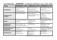 Lehrmittelanalyse: GEOMETRIE im bisherigen Zahlenbuch 1 bis 6 ...