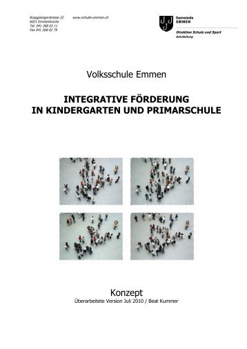 Konzept IF an den Schulen Emmen