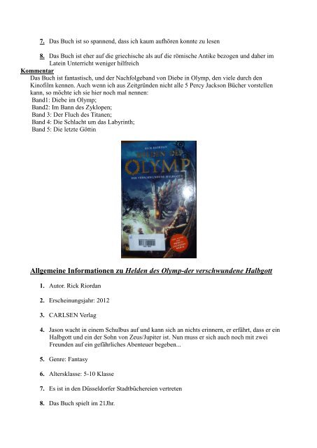 Allgemeine Informationen zu Percy Jackson – Diebe im Olymp