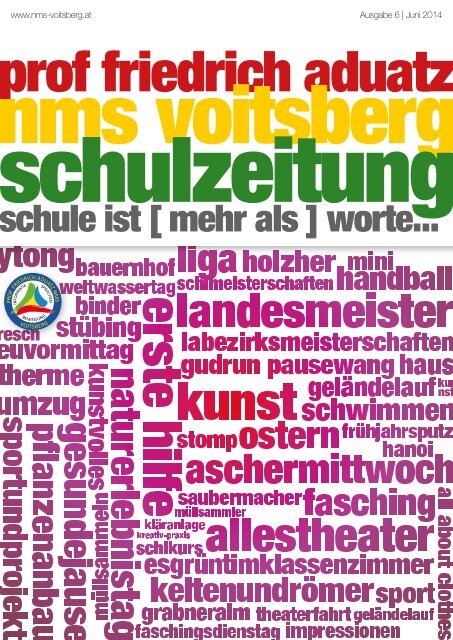 Schulzeitung - nms Voitsberg - Ausgabe 6