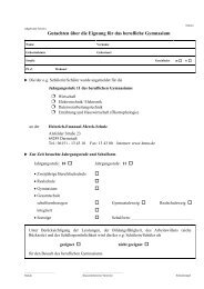 Gutachten ÃƒÂ¼ber die Eignung fÃƒÂ¼r das berufliche Gymnasium