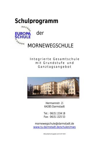 Schulprogramm - Technische UniversitÃƒÂ¤t Darmstadt