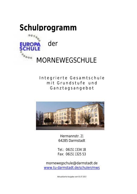 Schulprogramm - Technische UniversitÃƒÂ¤t Darmstadt