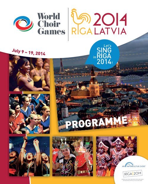 World Choir Games 2014 - Programme