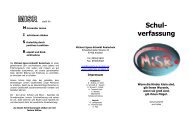 Schul- verfassung - Schulentwicklung in Bayern