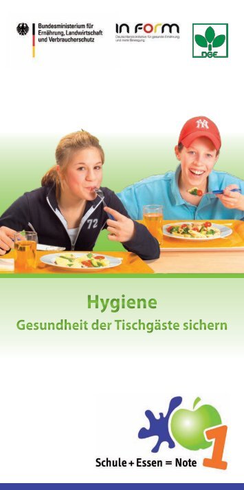 Hygiene - Gesundheit der TischgÃƒÂ¤ste sichern - Schule & Gesundheit
