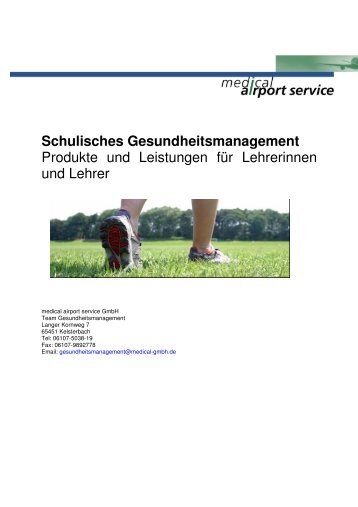 Schulisches Gesundheitsmanagement - medical airport service GmbH