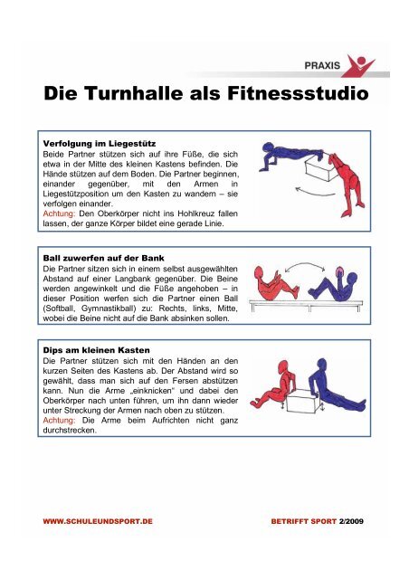 Die Turnhalle als Fitnessstudio