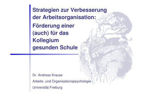Strategien zur Verbesserung der Arbeitsorganisation - Schule ...