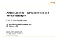 Action Learning Ã¢Â€Â“ Wirkungsweise und Voraussetzungen Prof. Dr ...