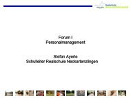 Forum I Personalmanagement - Stefan Ayerle - Schule Wirtschaft BW