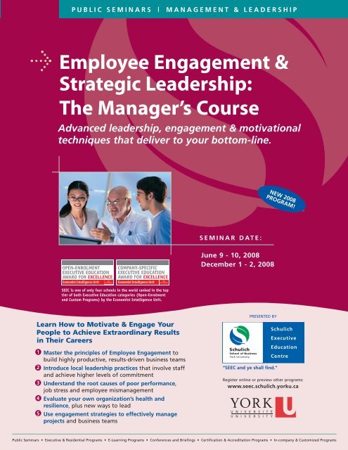 Employee Engagement & Strategic Leadership - Schulich School of ...