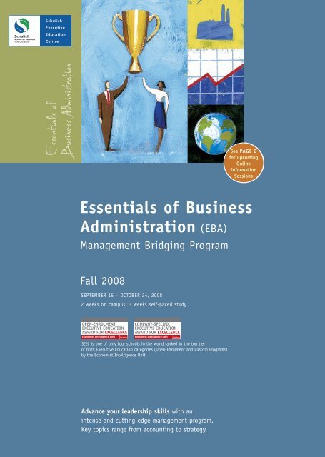 EBA Brochure fall 2008 - Schulich School of Business - York University