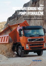 PRZYSTAWKI ODBIORU MOCY I POMPY HYDRAULICZNE - Volvo