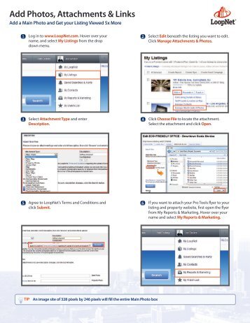 Add Photos, Attachments & Links - LoopNet