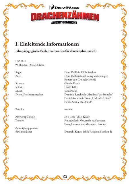 unterrichtsmaterial DrachenzÃ¤hmen.pdf - SCHULKINO.at