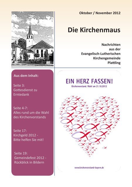 Die Kirchenmaus - Evangelische Kirchengemeinde Plattling