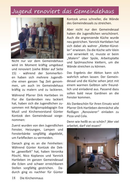 Die Kirchenmaus - Evangelische Kirchengemeinde Plattling