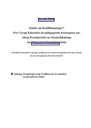 Eine Examensarbeit zum Thema Streitschlichtung - Schulpsychologie