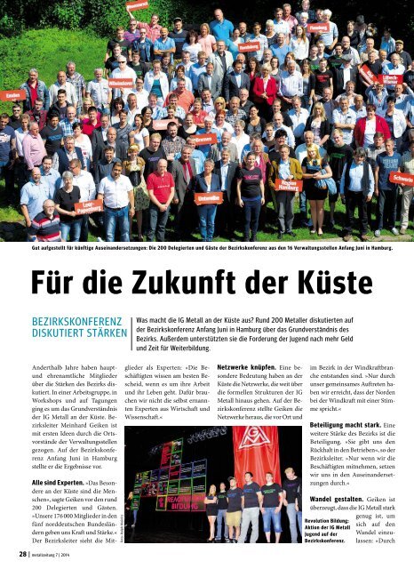 metallzeitung Küste Nr. 7/2014