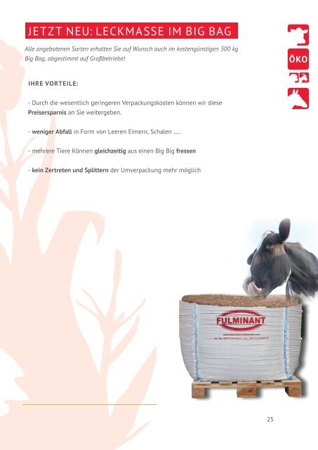 Mineralfutter für alle Tiere. PRODUKTKATALOG