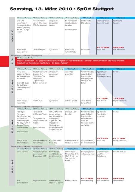 Kinderturn-Kongress - Stiftung Sport in der Schule in Baden ...