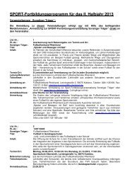 ADD Fortbildungskatalog II-13 - Schulsport in Rheinland-Pfalz