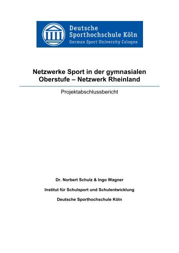 Netzwerke Sport in der gymnasialen Oberstufe ... - Schulsport-NRW