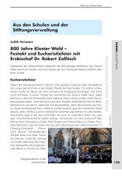 800 Jahre Kloster Wald â Festakt und Eucharistiefeier mit ...