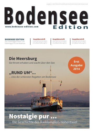 Bodensee Edition - Ausgabe 1 2014