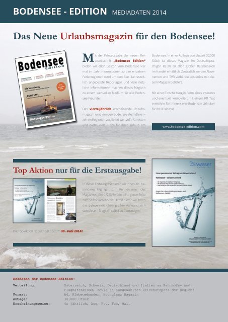 Bodensee Edition - Ausgabe 1 2014